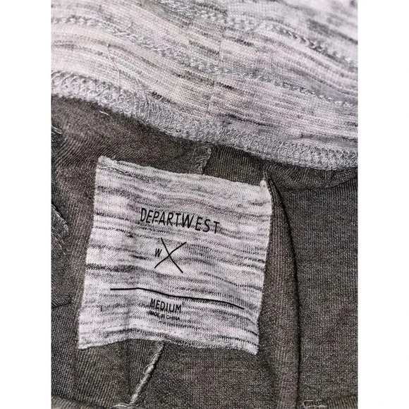 Departwest Men's Jogger Sweatpants M Gray Tapered Ankle Zipper Pockets - Picture 7 of 12